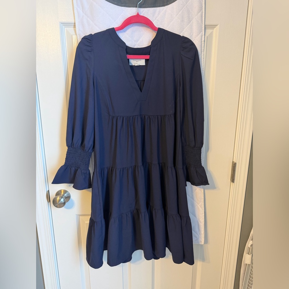 Pomander Place Navy Blue Dress